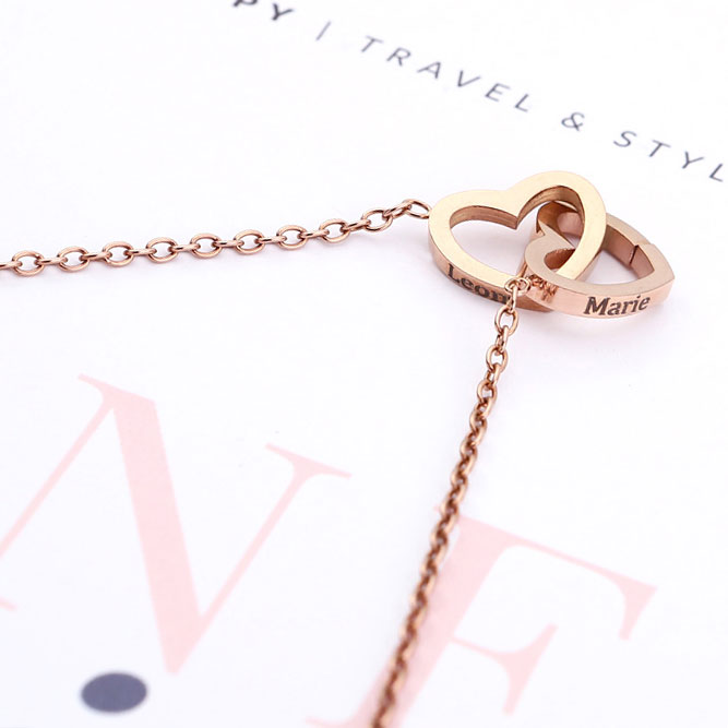 Eternal Rose Bear - W/ Engraved Necklace